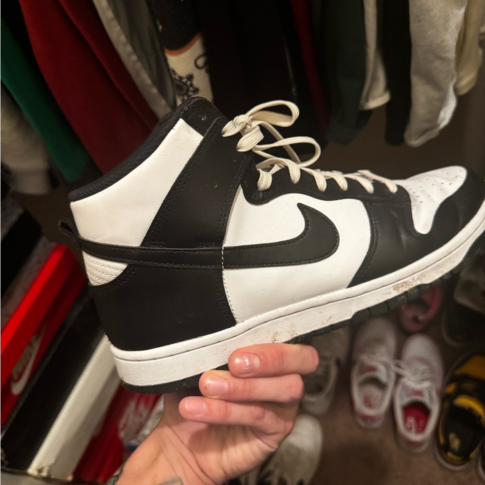 Nike Men's Black and White panda size 10